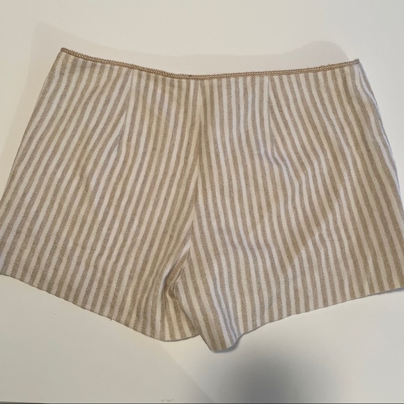 L’agence Striped Shorts with Braided Waist 4 - Picture 4 of 9